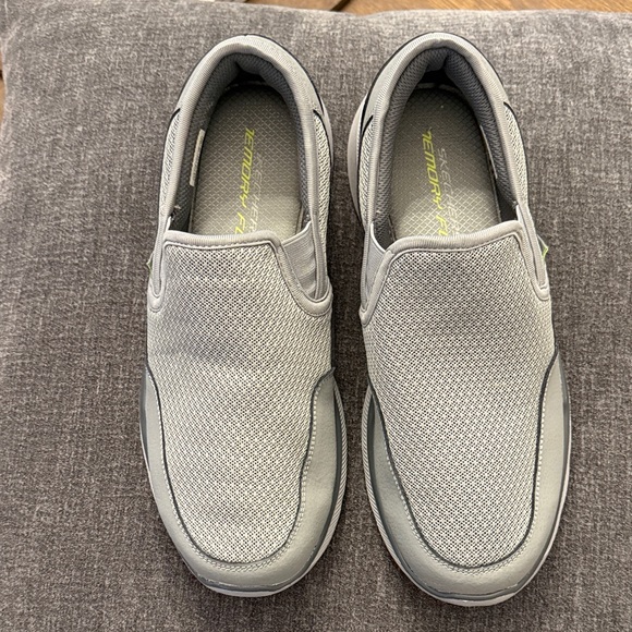 Skechers Men's Light Gray Slip-On Loafers - Picture 3 of 13